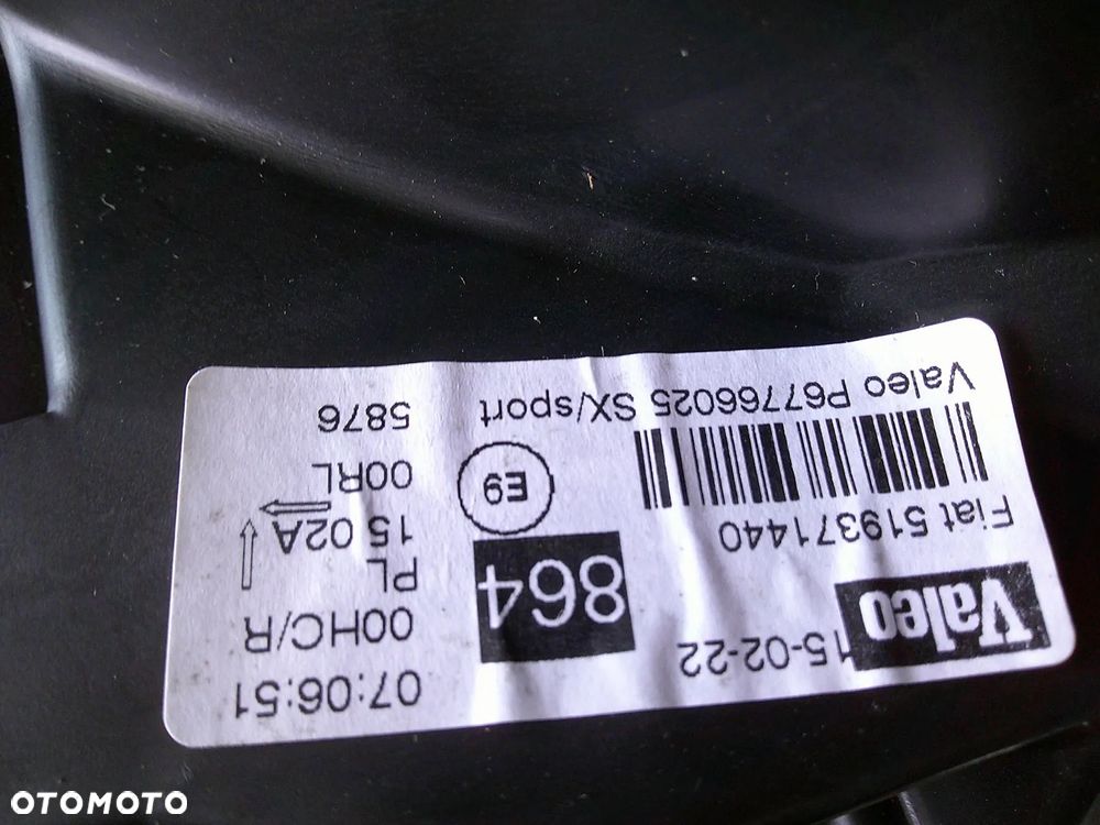 fiat grande punto lampa przód lewa przednia nowa oryginał 519371440 - 3