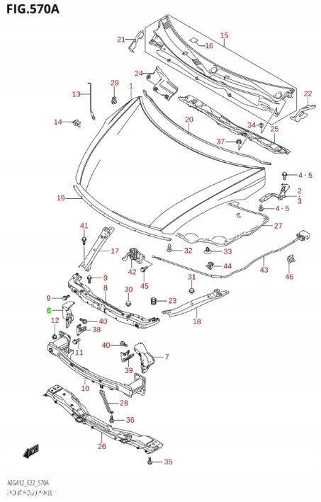 SUZUKI SWIFT MK7 2010 - ŁĄCZNIK BELEK PRAWY - 5