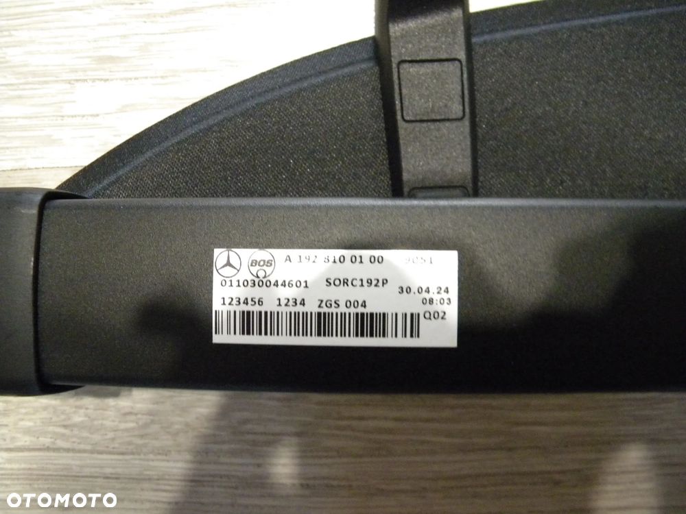 NOWA ROLETA BAGAŻNIKA MERCEDES AMG GT A192 C192 23-24 CZARNA FV ORYGINAL - 8