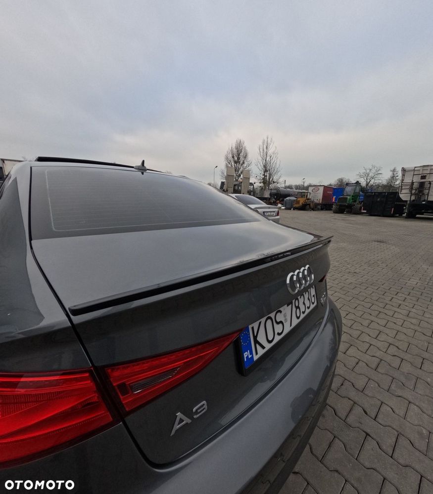 Audi A3 8V 2013/2020 Lotka Spoiler Spojler Dokładka Czarny Połysk - 4