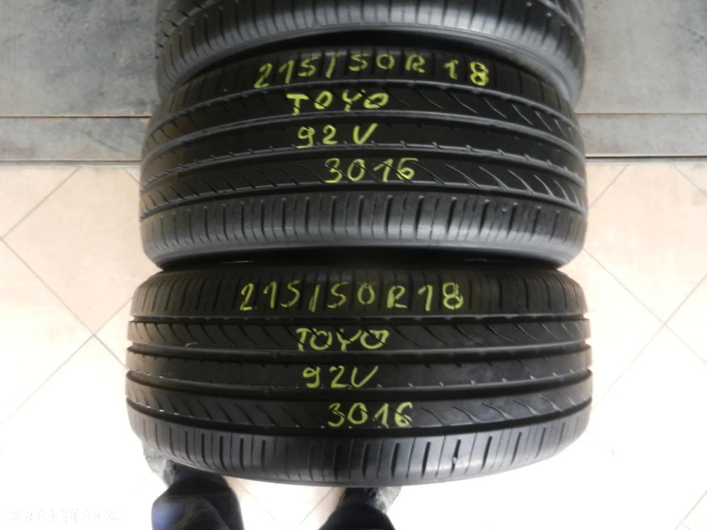 Opony 215/50r18 toyo proxes r40 7,4mm lato komlet - 2