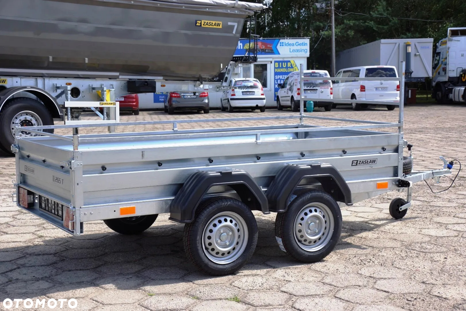 Zaslaw 2 osie, przyczepa 750 KG BURTY UCHYLNE OCYNK !!! - 2