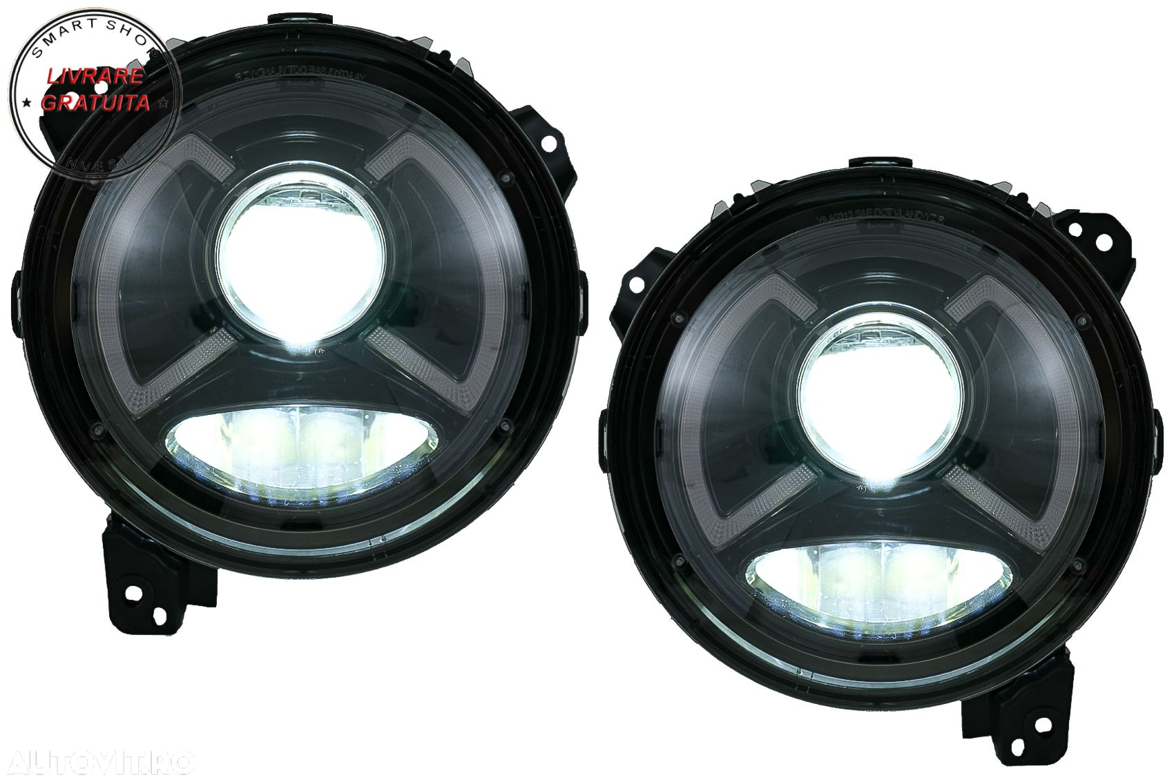 Faruri LED compatibile cu Jeep Wrangler IV JL/JLU (2018-up)- livrare gratuita - 10