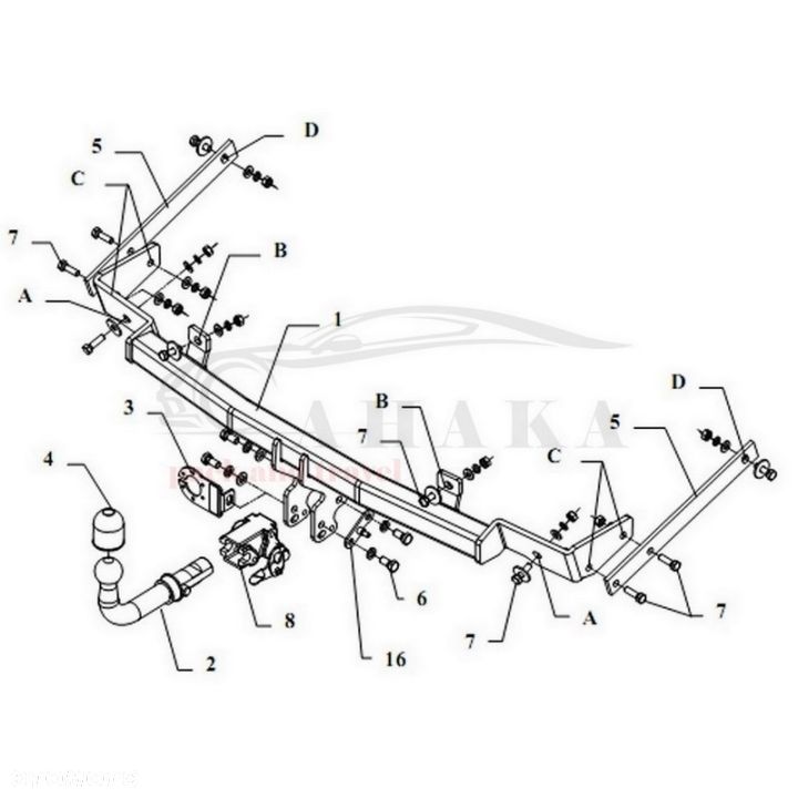 Hak Holowniczy Automat Do Citroen Xantia Hatchback 1993-2001 - 3