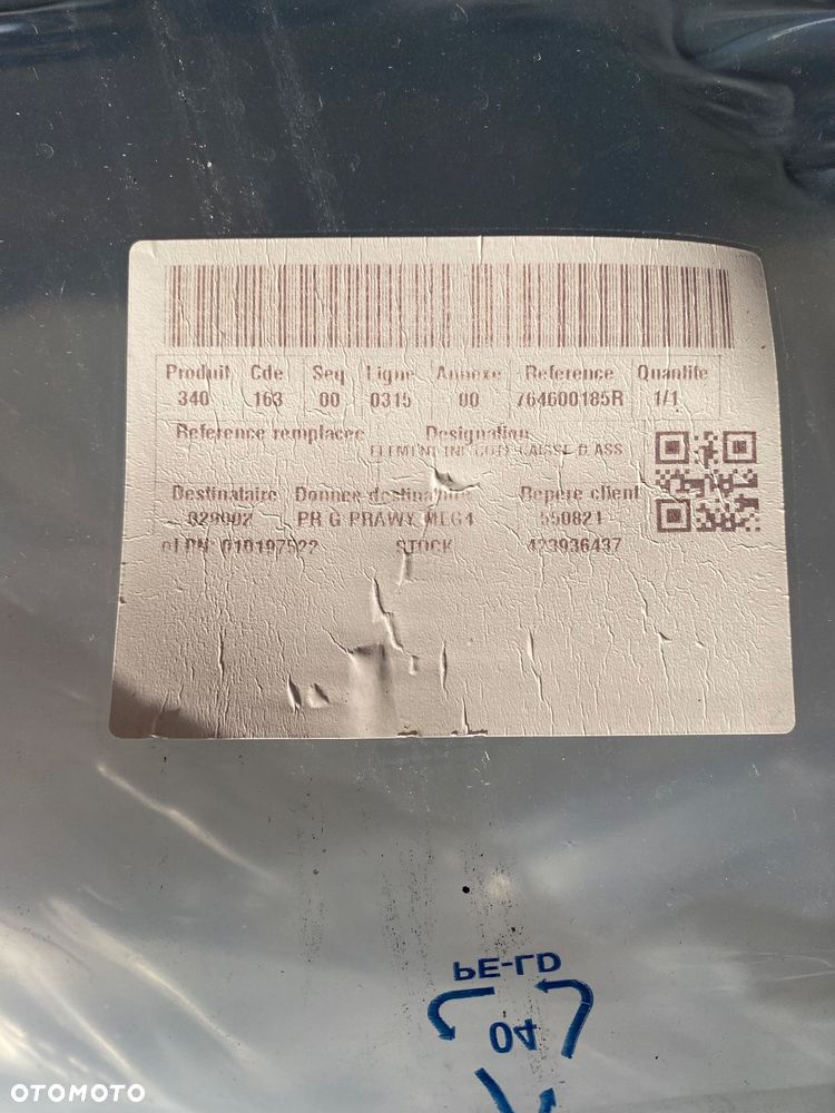 RENAULT MEGANE 4 IV NOWY ORYGINALNY PRÓG PRAWY poszycie progu prawego  prawe lift 764600185R Wwa - 7