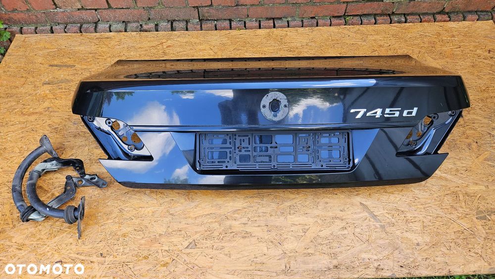 BMW 7 E65 LIFT Klapa bagażnika Czarna SCHWARZ 2 668