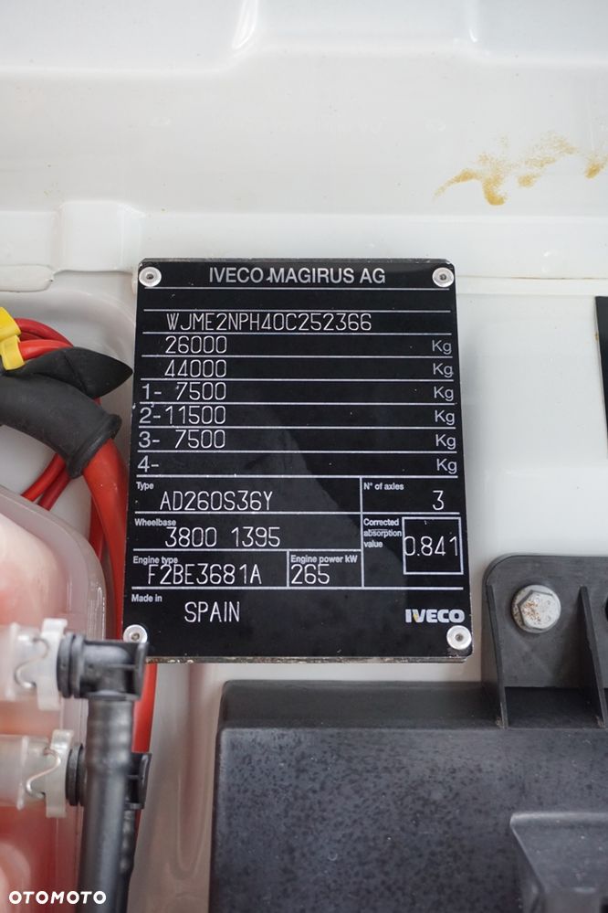 Iveco STRALIS / 260E36 / 6 X 2 / HDS PALFINGER PK 42 002 SH-E / WYSIĘG 17 M - 11