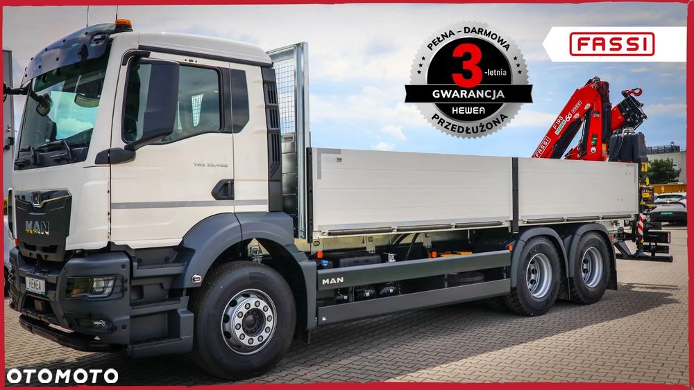 MAN TGS 33.480 6X4 BL CH Żuraw FASSI F195A.1.23 + skrzynia - 1