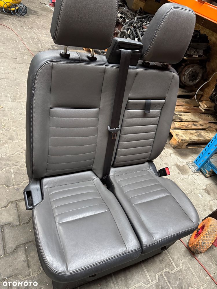 FOTEL skórzany pasażera podwójny AIBAG Ford Transit Turneo Custom Lift