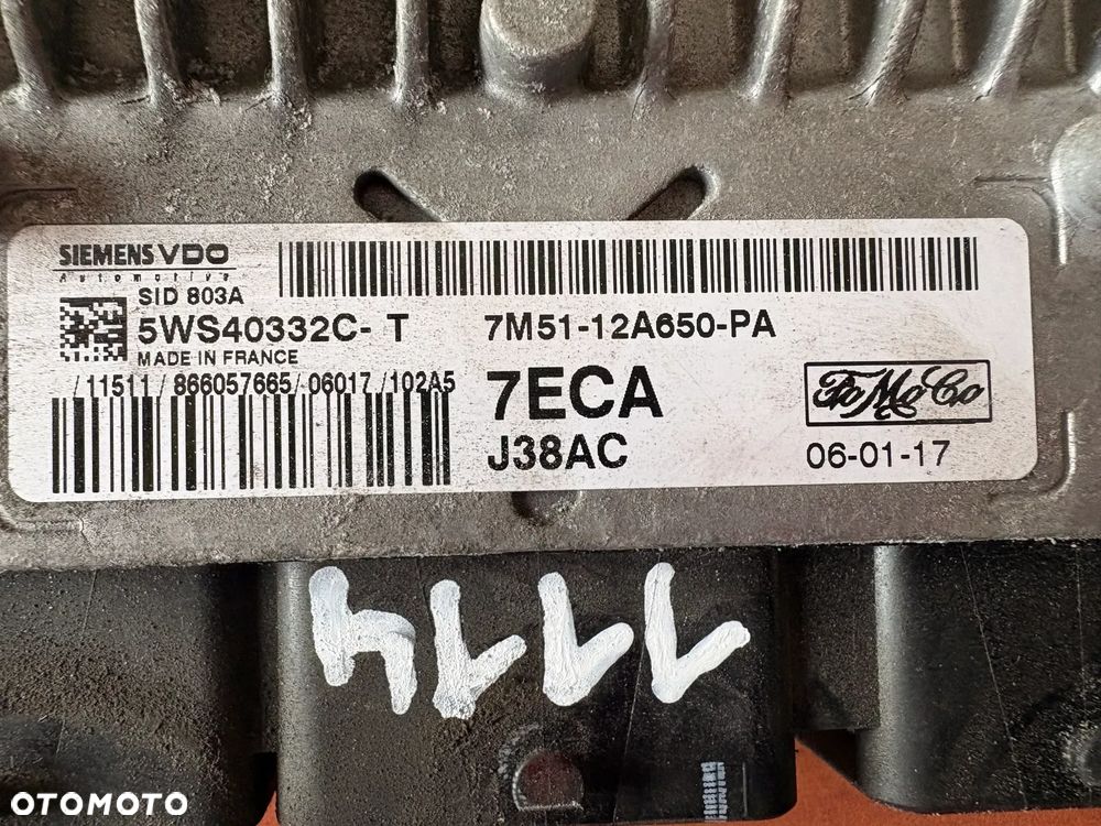 KOMPUTER SILNIKA ECU FORD 5WS40332C-T 7M51-12A650-PA 7ECA - 3