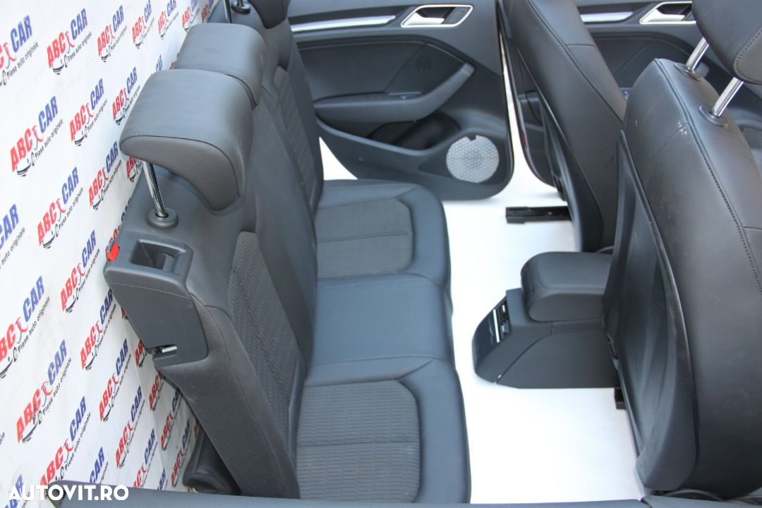 Interior de piele si material negru Audi A3 8V SPORTBACK Model 2015 !!! NU ESTE DE ANGLIA !!! - 7