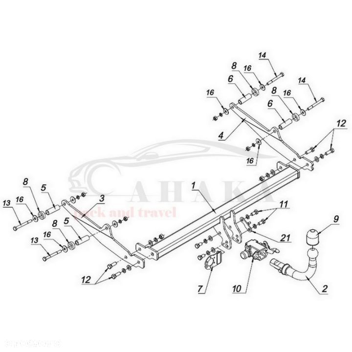 Hak Holowniczy Automat Do Renault Clio Iii Grandtour Kombi 2008-2013 - 3