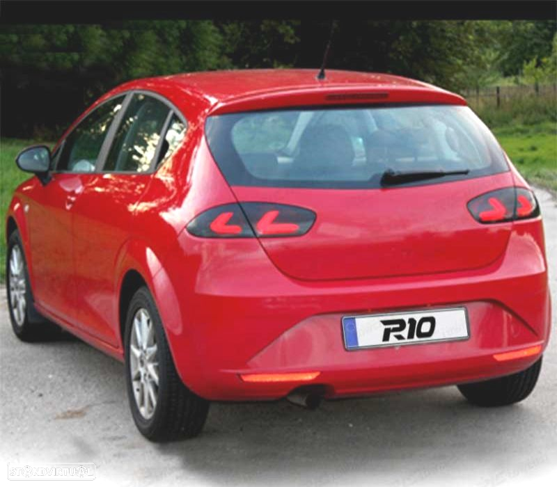 FAROLINS SEAT LEON II 09-13 CARDNA FULL LED PRETO FUMADO - 6