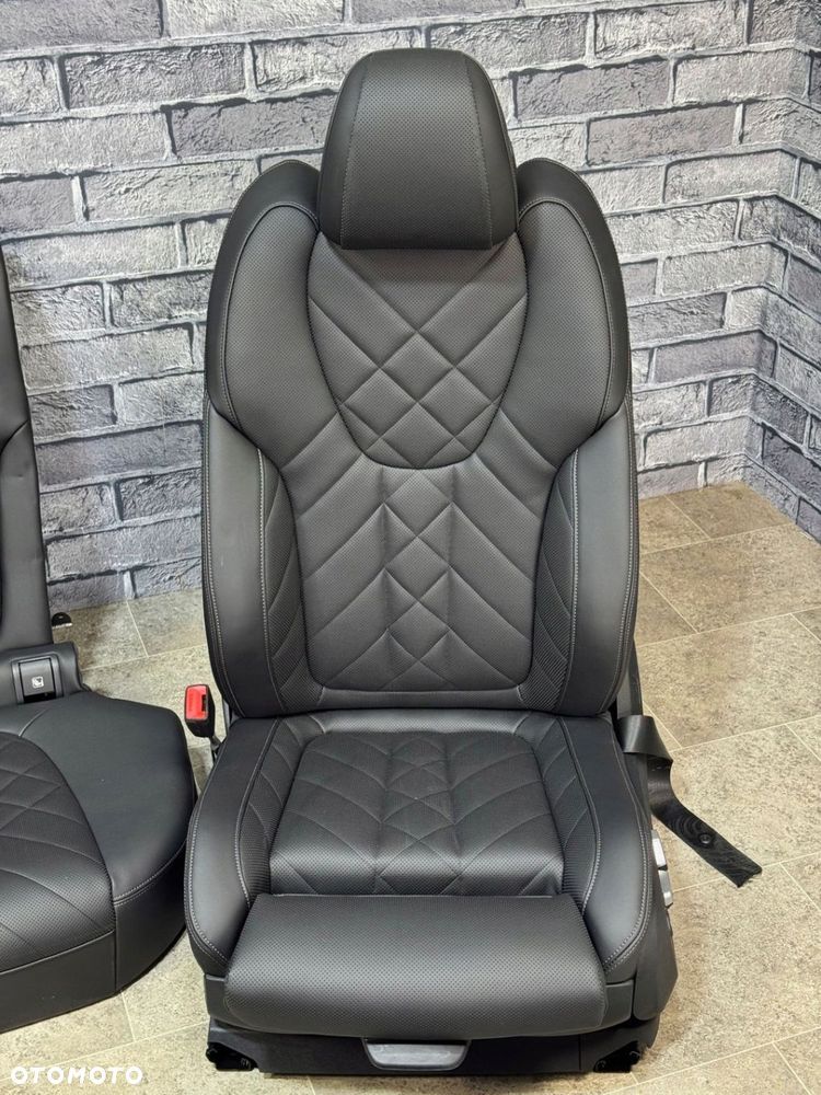 BMW X5 G05 WNĘTRZE FOTELE KANAPA BOCZKI M-PAKIET SKÓRA PODGRZEWANE SCHWARZ - 10