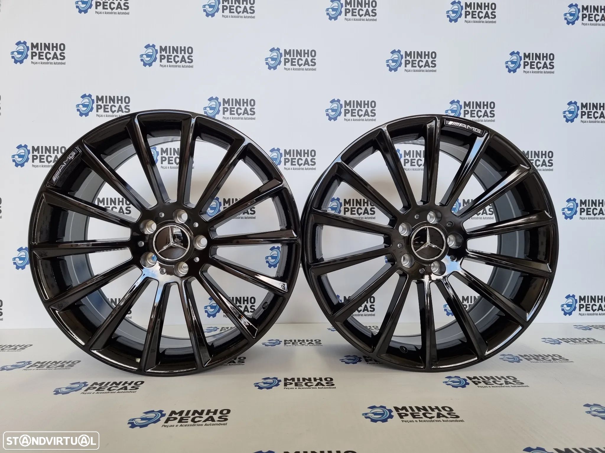 Jantes Mercedes (C63) AMG Turbine em 20 Preto Brilho - 1