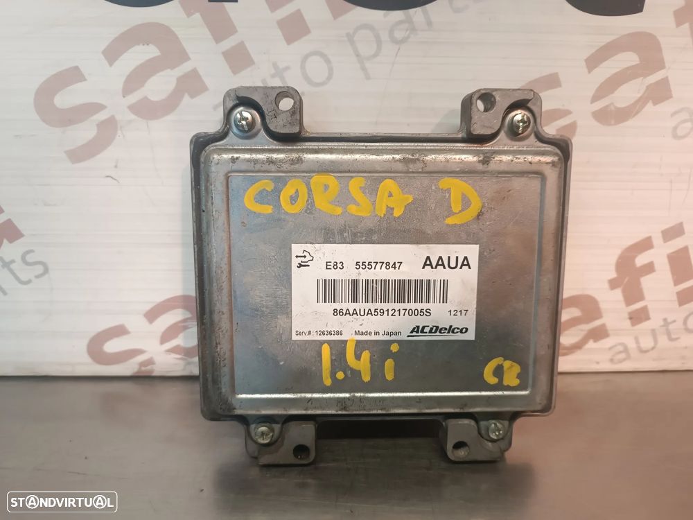 UNIDADE / CENTRALINA DO MOTOR OPEL CORSA D 1.4i REF: 55577847 AAUA - 1