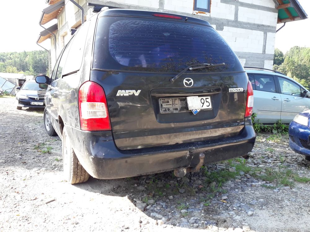 Mazda mpv 99-06  SZYBA DRZWI ZAMEK   hak hOLOWNICZY - 1