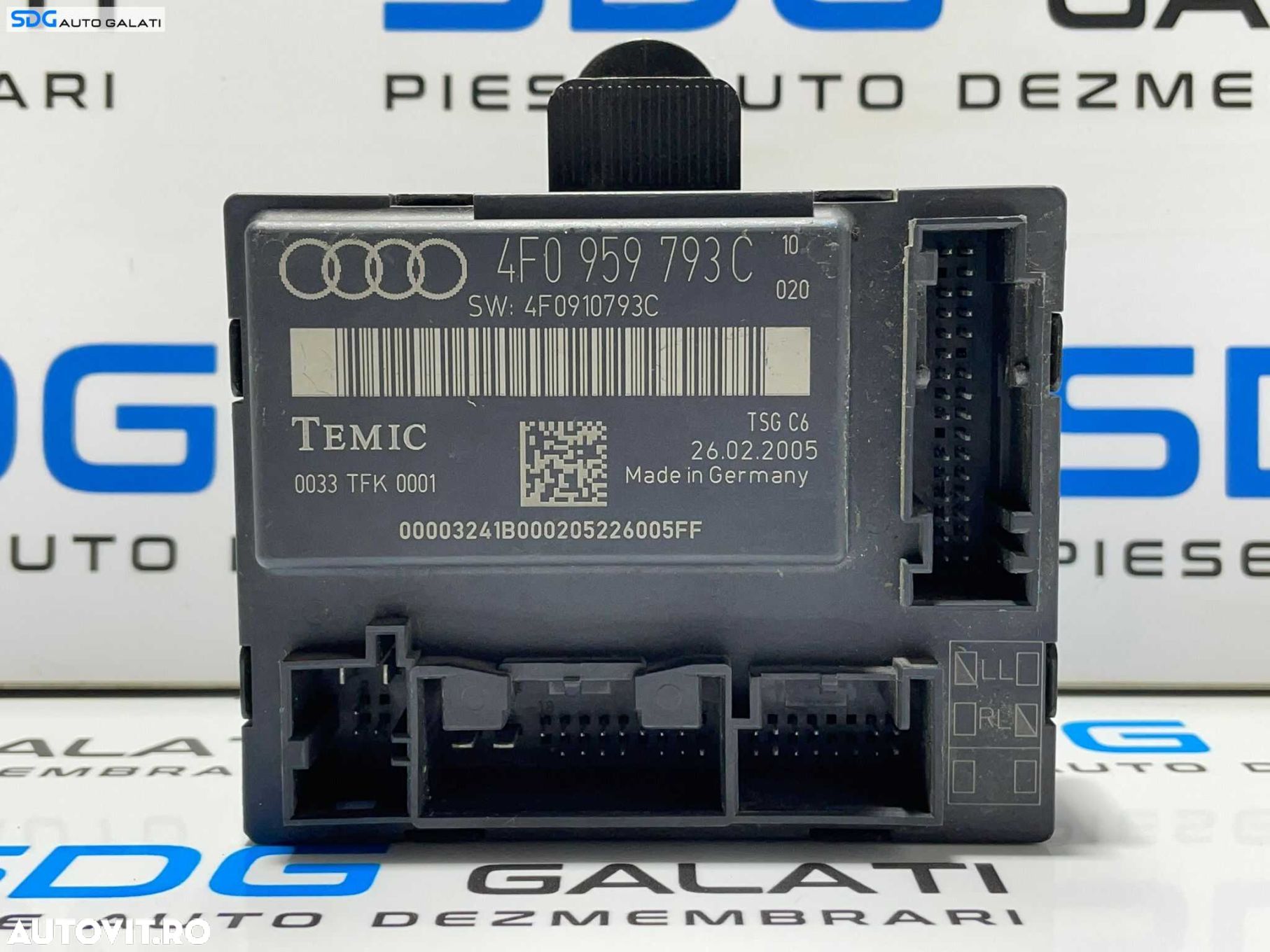 Unitate Modul Calculator Confort Control Usa Portiera Stanga Fata Audi A6 C6 4F 2005 - 2011 Cod 4F0959793C [L2362] - 1