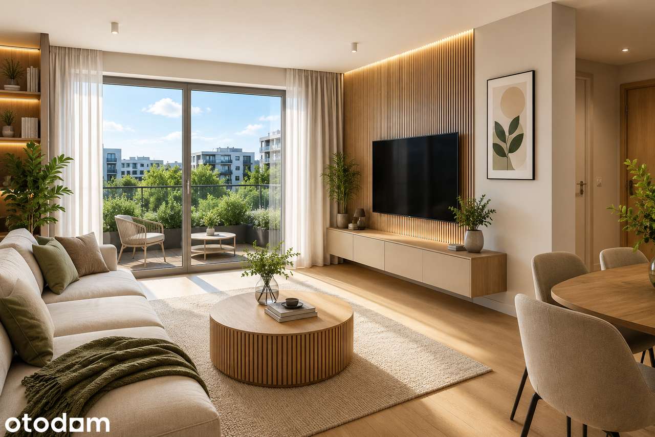 3 pokoje z dużym balkonem | 58,19 m² | Marki | Bez PCC