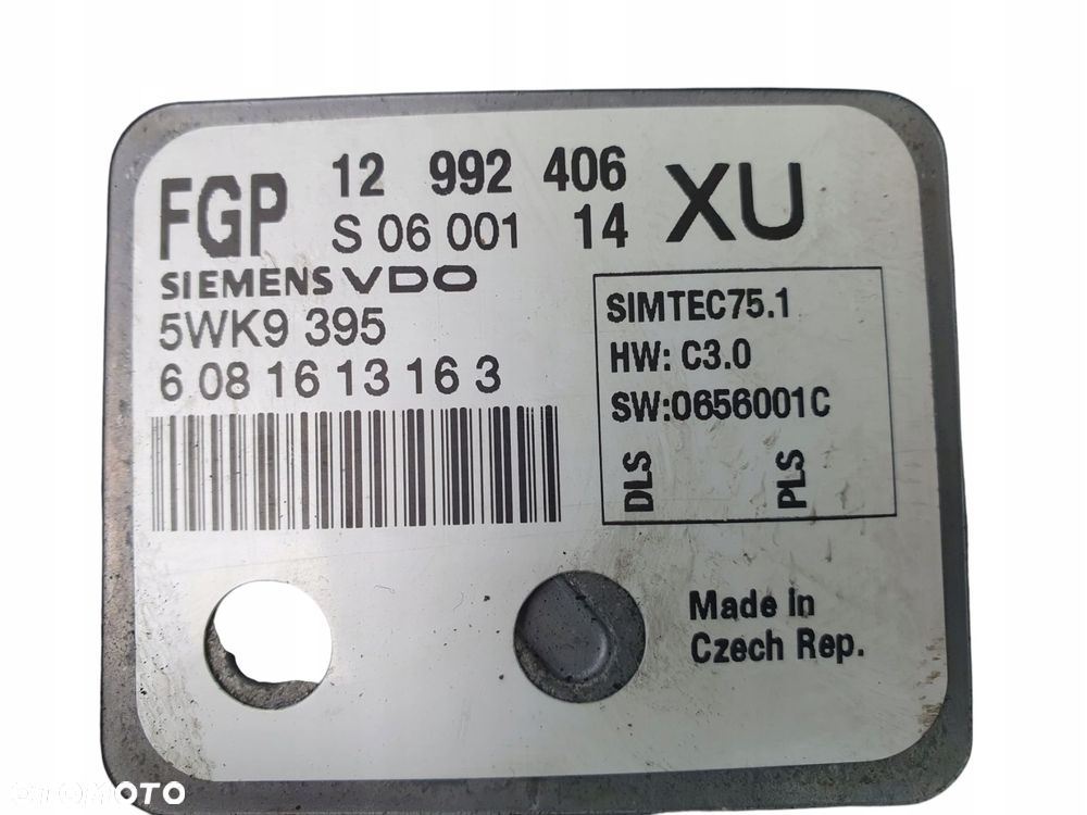 STEROWNIK SILNIKA ECU Opel Astra H Zafira B 1.8 16V 12992406 XU - 11