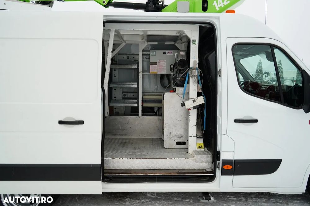 Renault MASTER / AERIAL / Platformă de lucru aeriană Elevateur 142 TPF - 14 m / MAX 265 kg / TABLĂ / - 18