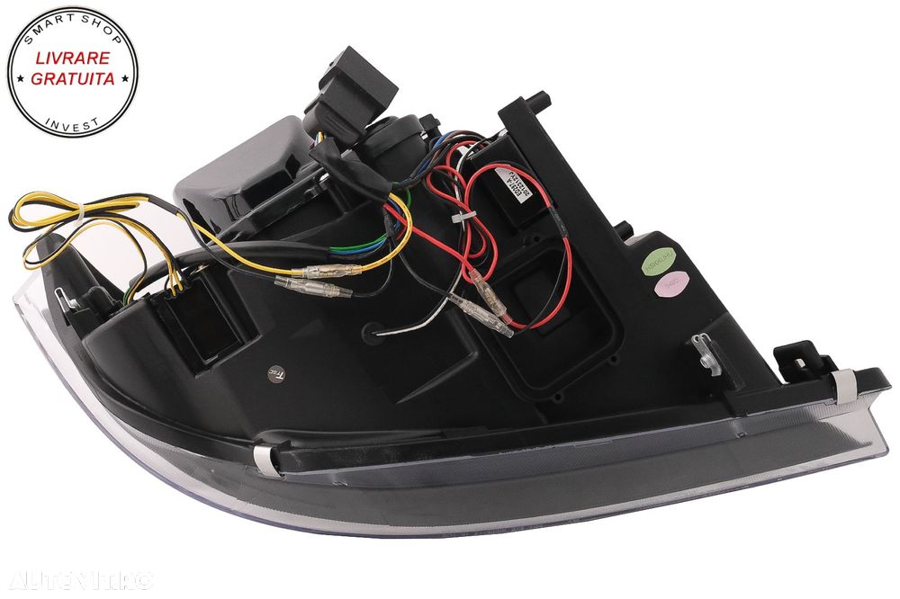 Faruri Xenon 3D Angel Eyes LED DRL BMW Seria 3 E90 E91 (2008-2011) Negru- livrare gratuita - 18