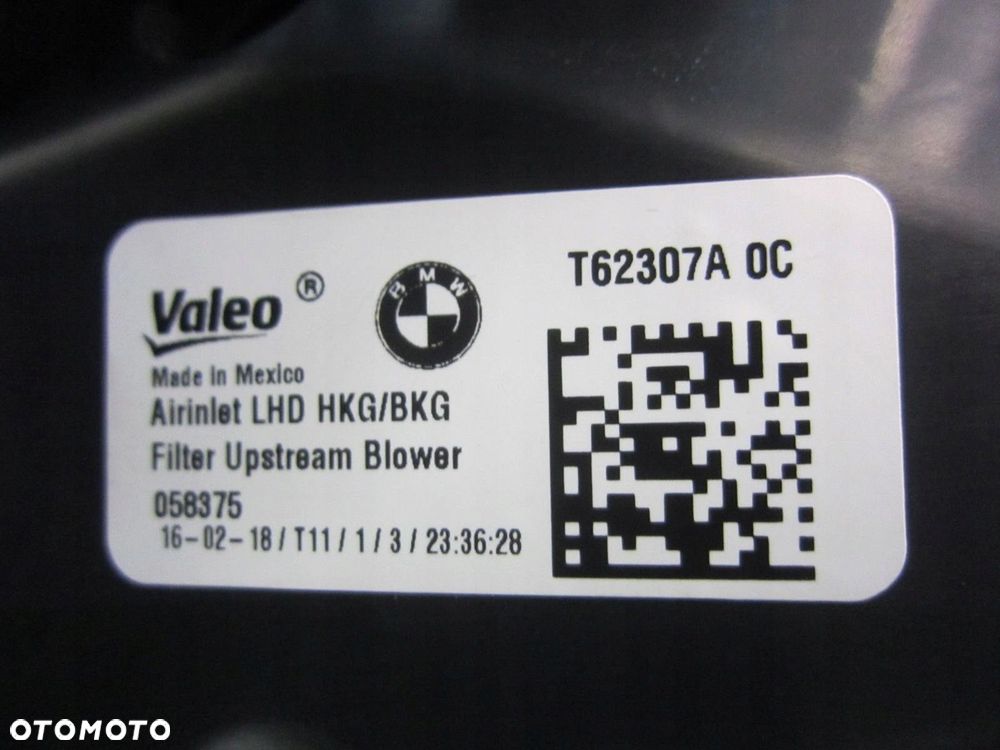 BMW X3 G01 G20 G01 F98 NAGRZEWNICA DMUCHAWA 9382874 7942068 64119382874 - 7