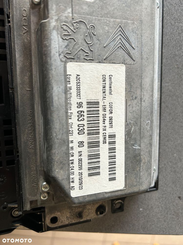 Citroen C4 II b7 ekran nawigacji wyświetlacz 9666303080 DS4 - 4