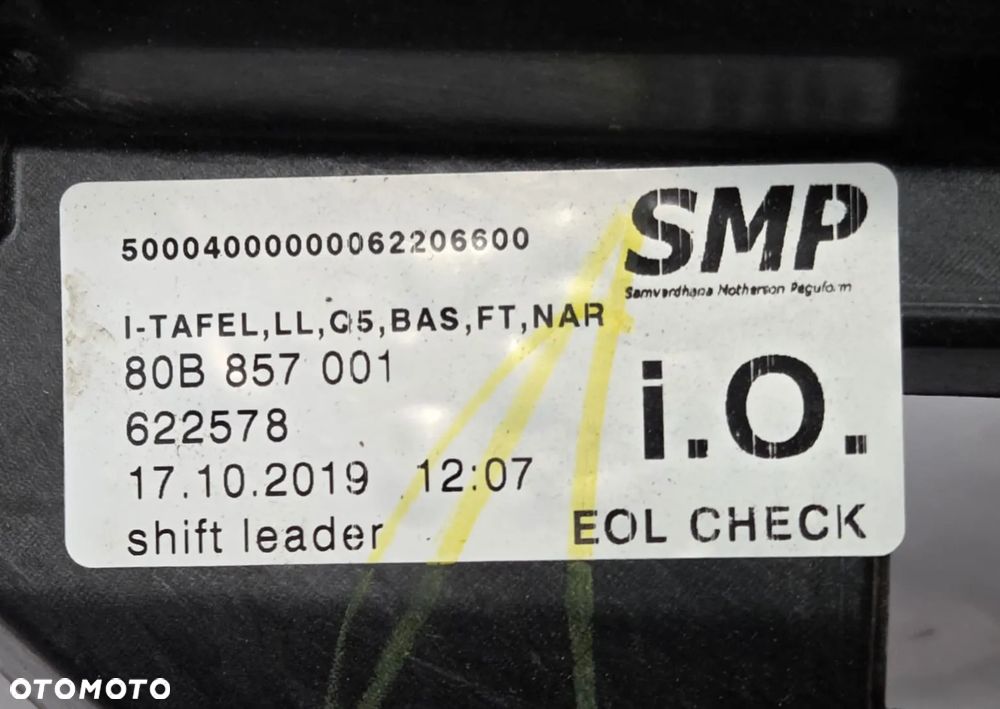 Deska rozdzielcza Audi Q5 SQ5 80B857001K - 7