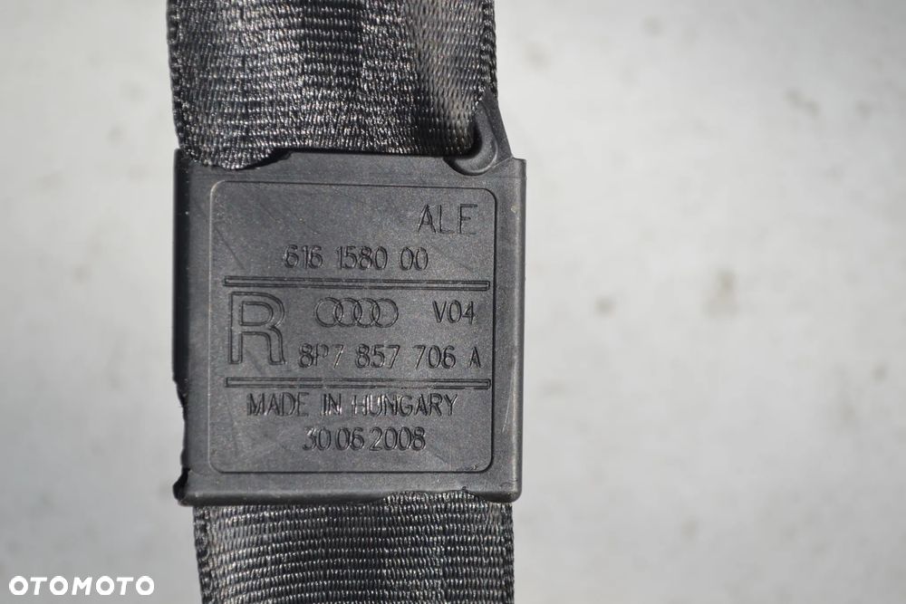 AUDI A3 8P CABRIO PAS BEZPIECZEŃSTWA PRZÓD PRZEDNI PRAWY 8P7857706A - 3