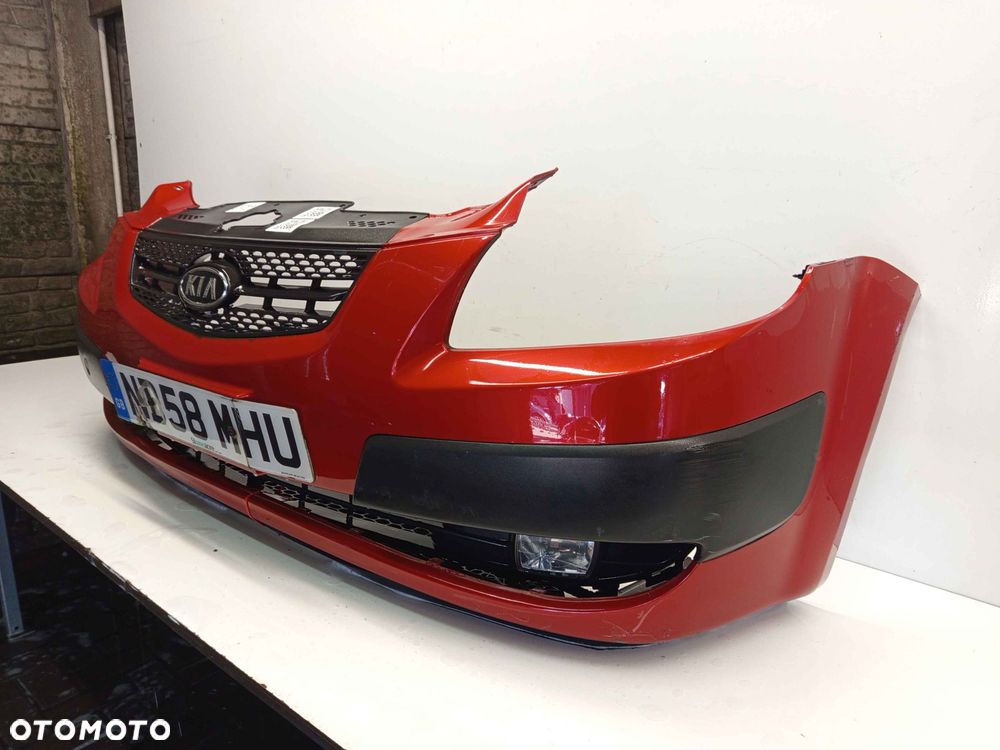 } ZDERZAK PRZÓD PRZEDNI DO KIA RIO II 2 R1 BORDO BORDOWY HALOGENY - 3