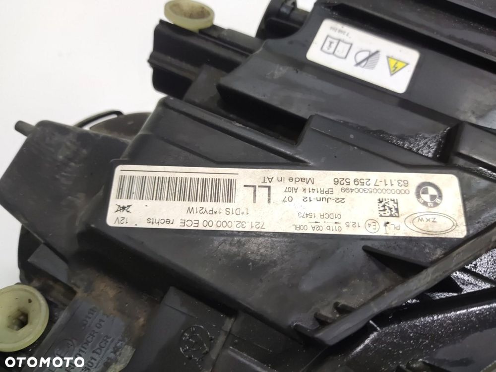 LAMPA PRAWA PRZÓD XENON KOMPLETNA BMW 3 F30 F31 2011-2015 7259526 EUROPA - 9