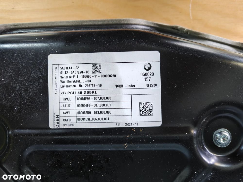 BMW X5 G05 moduł sterownik napięcia PCU 5A07E78 - 3