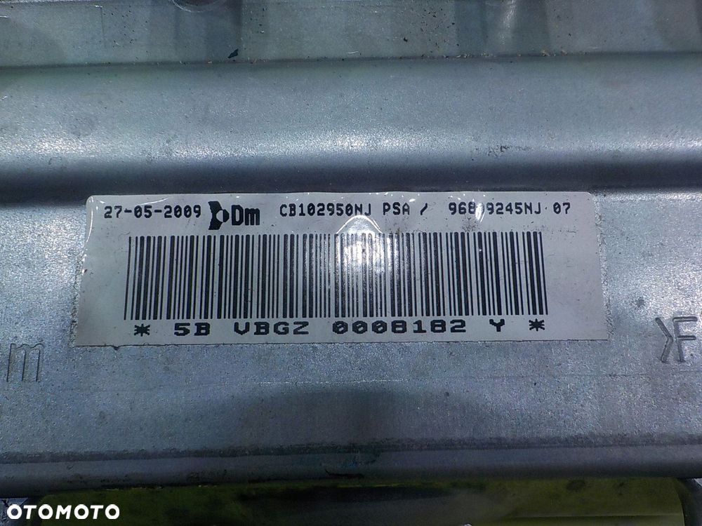 BERLINGO PARTNER II III 1.6 HDI 09r VAN AIRBAG poduszka pasazera 96809245NJ - 15