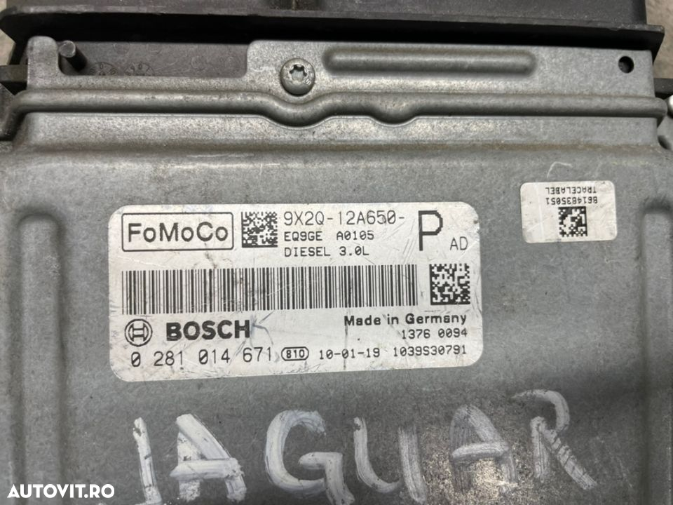 Calculator motor ECU pentru RANGE ROVER SPORT si JAGUAR 3.0 diesel 2009-2013 cod 9x2q-12a650-p - 2