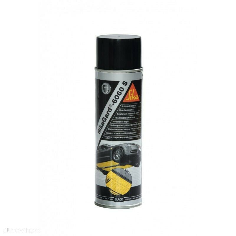 Antifon SikaGard-6060S, 500ml; spray; negru, se aplica pe vospele, grunduri, metale si PVC, - 1