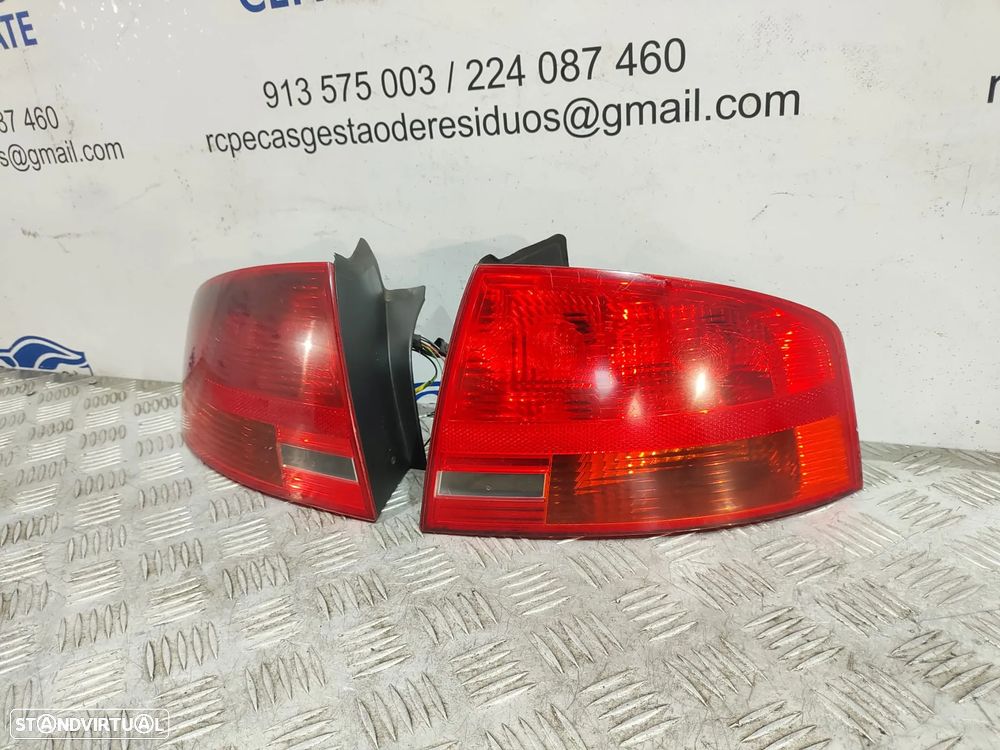 Farolins traseiros trás direito esquerdo originais Audi A4 B7 Sedan Carro de 2004 a 2008 - 4