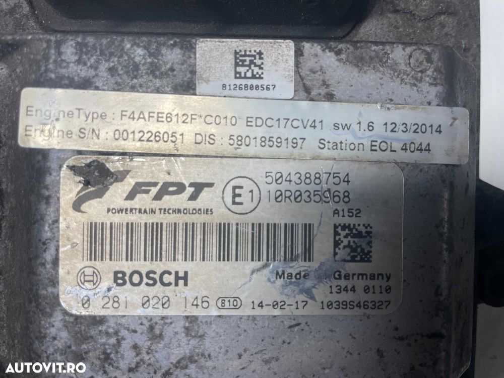 Calculator ECU Iveco Stralis E6 edc17cv41 0281020146 - 2