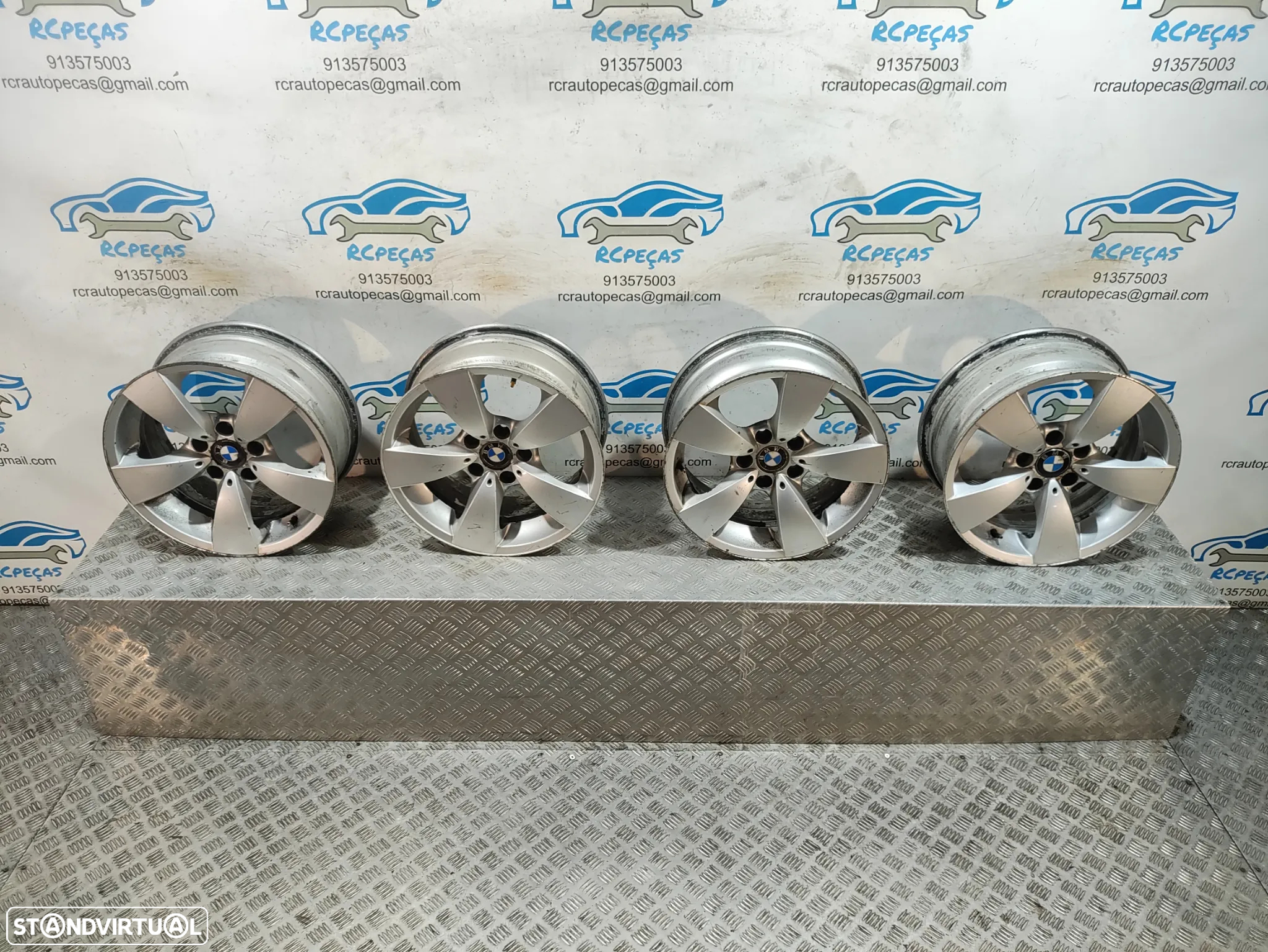 - Conjunto Jantes 17 Originais BMW Serie 5 E60 E61 7,5J ET20 5x120 - 11