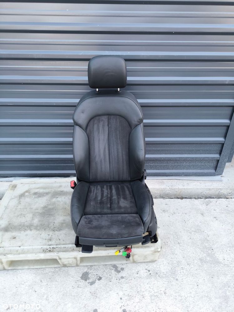 FOTEL KIEROWCY SKÓRA + ALCANTARA PODGRZEWANY A6 C7 A7 4G8 ORYGINAŁ ! - 1