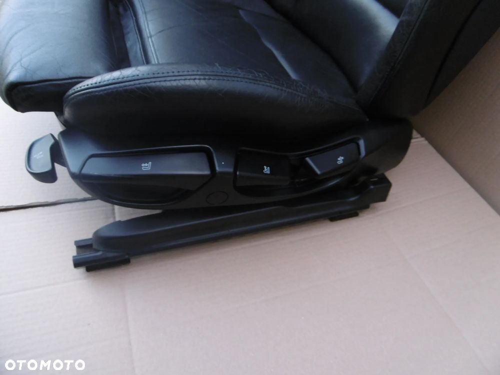 Fotele przednie sportsize czarna skóra skórzane bmw e46 sedan kombi - 2
