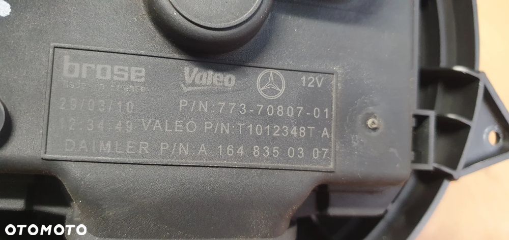Wentylator silnik dmuchawy nagrzewnicy rezystor Mercedes R-Klasa W251 A1648350307 - 4