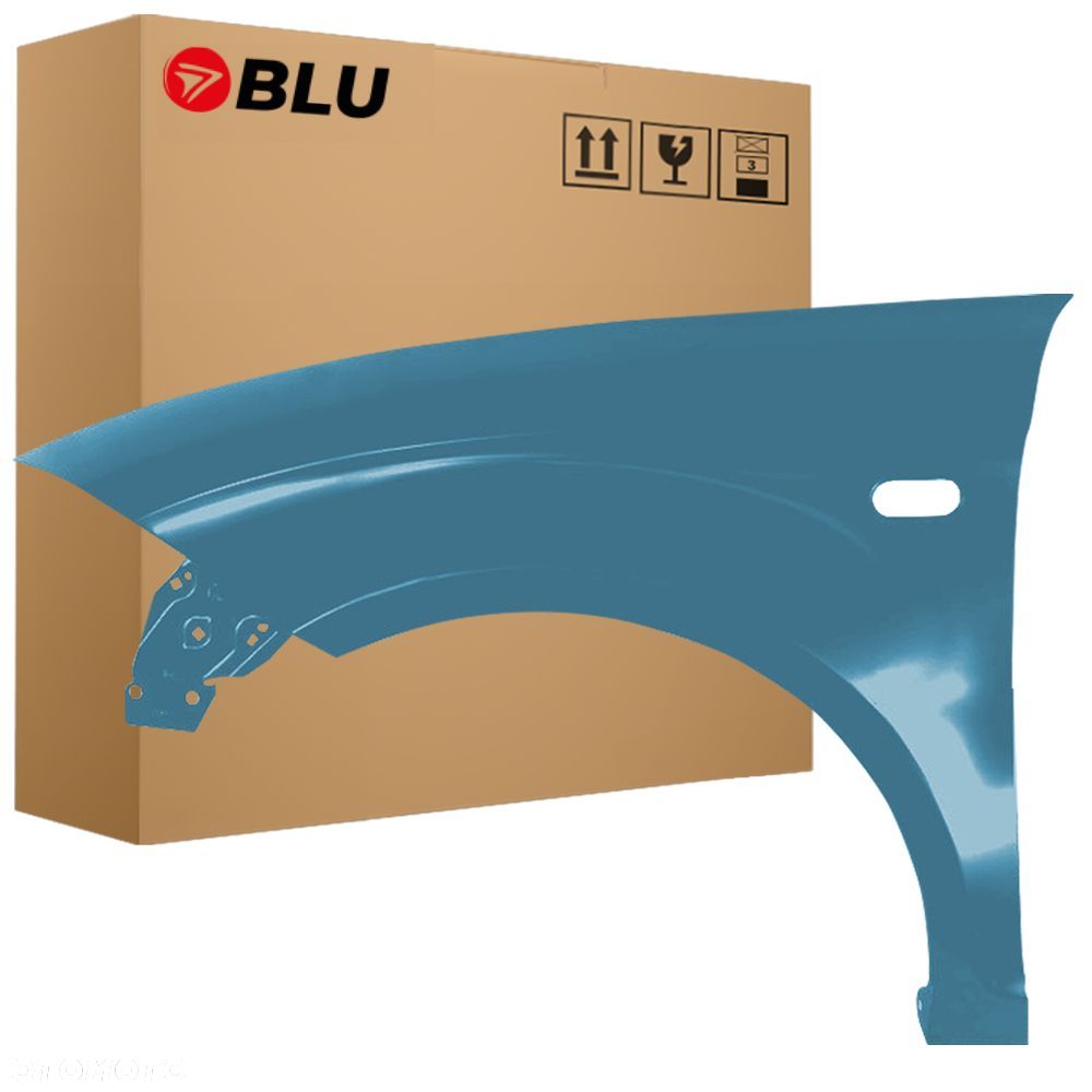 BLU Błotnik SEAT ALTEA 5P1 LS5Y lewy niebieski 04-15 przód ocynk BlauMar - 1