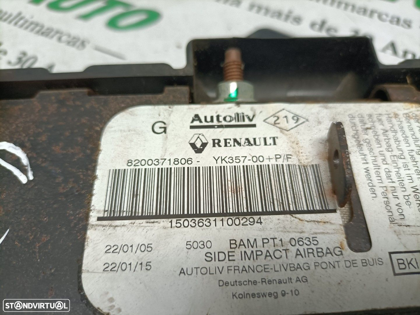 Airbag Banco  Renault Megane Ii (Bm0/1_, Cm0/1_) - 3