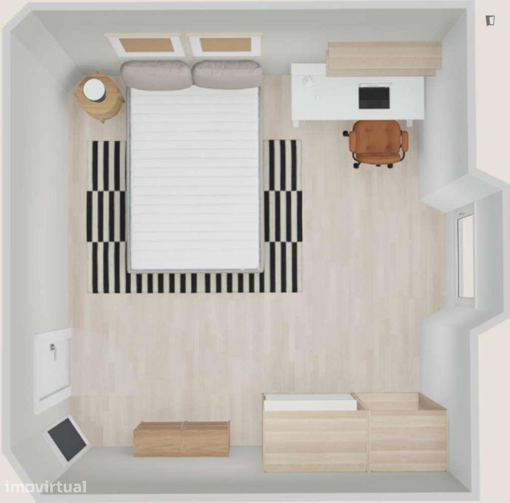 Quarto - localizado em São Sebastião Lisbon - Grande imagem: 5/14