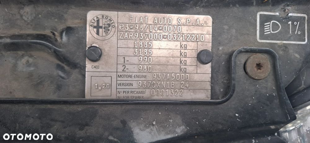 ALFA Romeo 147 1.9 JTD 150KM na części - 6