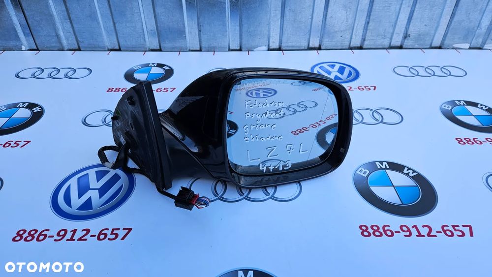 Audi Q7 4L Lusterko zewnętrzne Prawe 13+4 PIN Kabli Składane Grzane Fotochrom Asystent LZ7L - 21