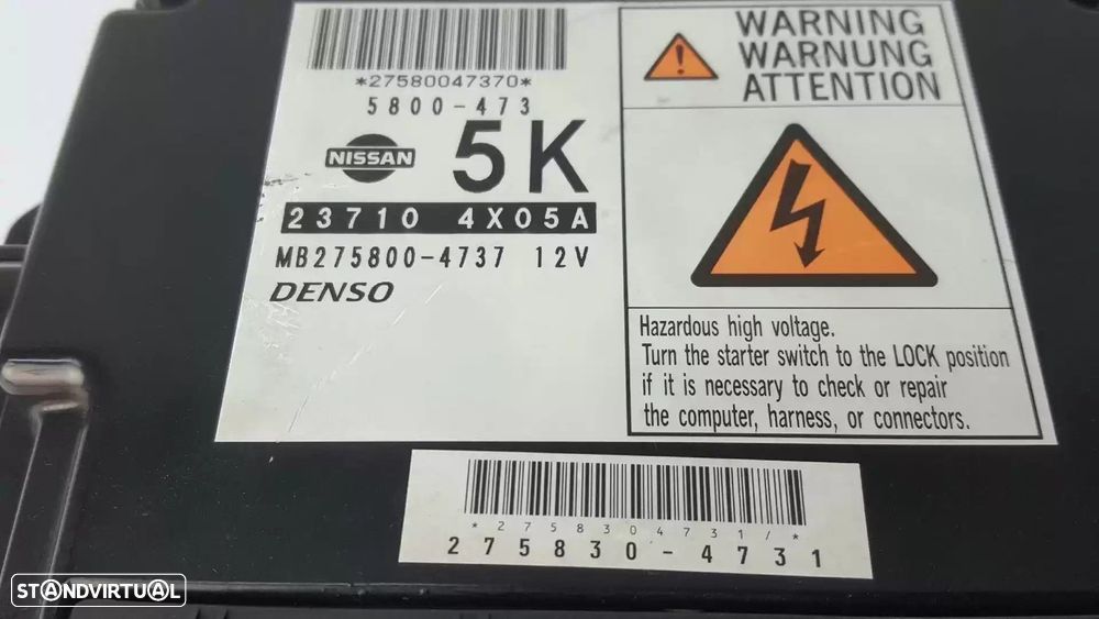 CENTRALINA MOTOR UCE NISSAN PATHFINDER III 2008 -237104X05A - 2
