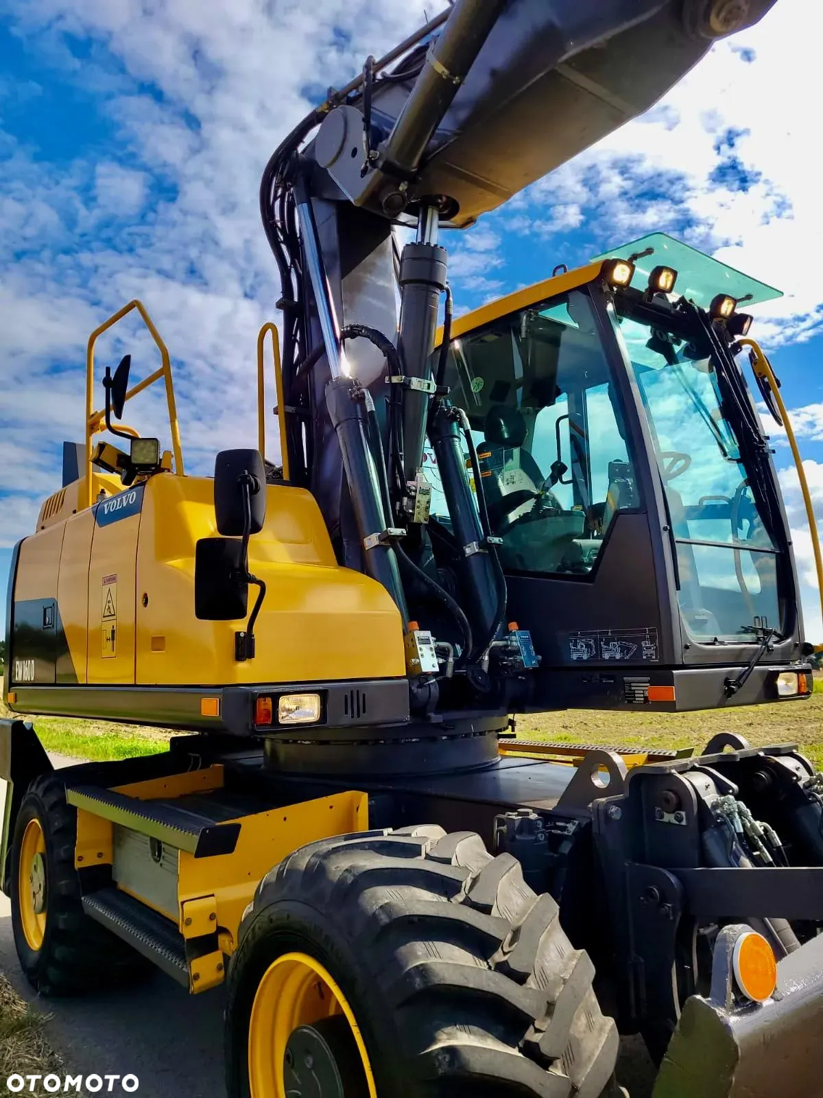 Volvo EW 160 D  Koparka Kołowa, Rototilt Rotator, 4 ŁYZKI Pług, Podpory - 11