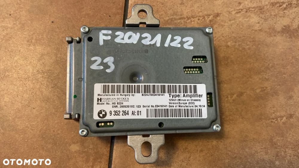 BMW F20 F21 F22 F23 WZMACNIACZ AUDIO STEROWNIK ACTIVE SOUND 9352264 - 2